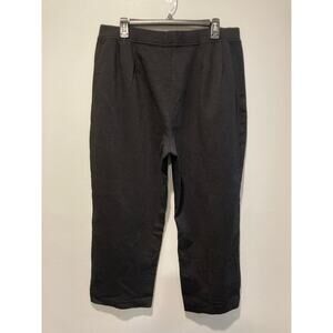 Eileen Fisher 1X Elastic Waist Straight Leg Ankle Stretch